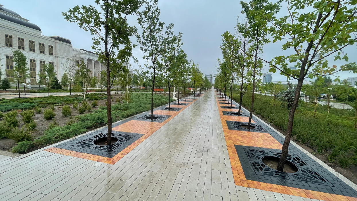 Приствольная решетка для дерева ZKING CRUST 1.2х1.2м Черная в Салавате фото