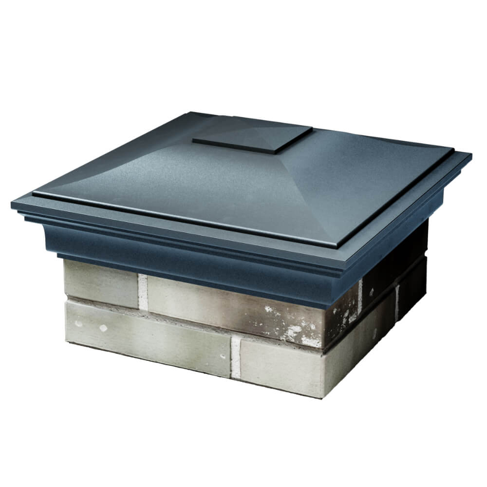 Колпак Zking Монблан Серый на столб 1.5х1.5 кирпича (385х385мм) в Салавате фото