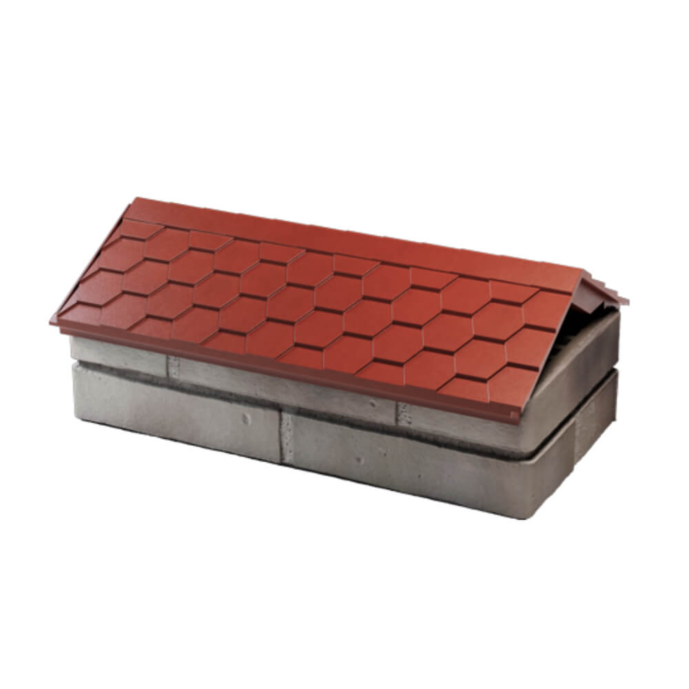 Парапет Zking Эверест Красный с посадкой на 1 кирпич (200/225/255мм) в Салавате фото