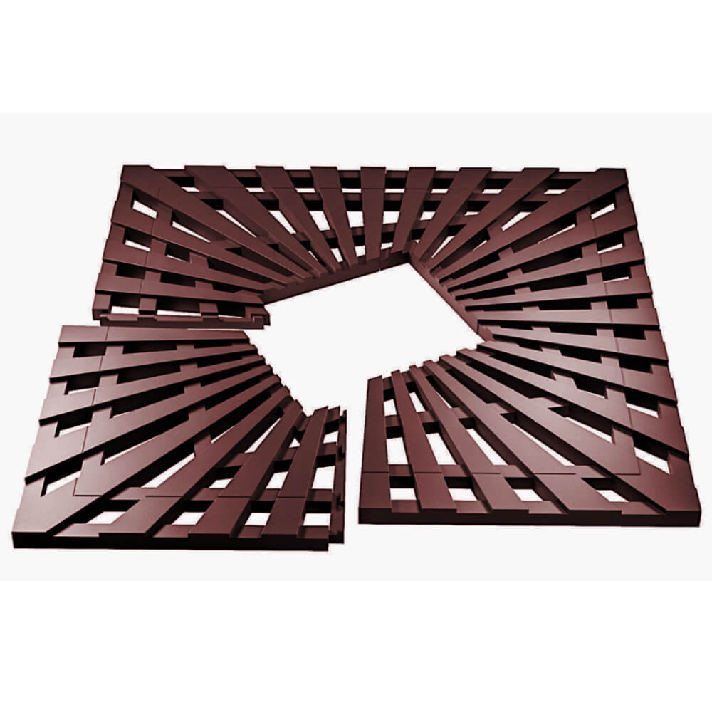 Приствольная решетка для дерева ZKING ATMOSPHERE 1.2х1.2м Коричневая в Салавате фото