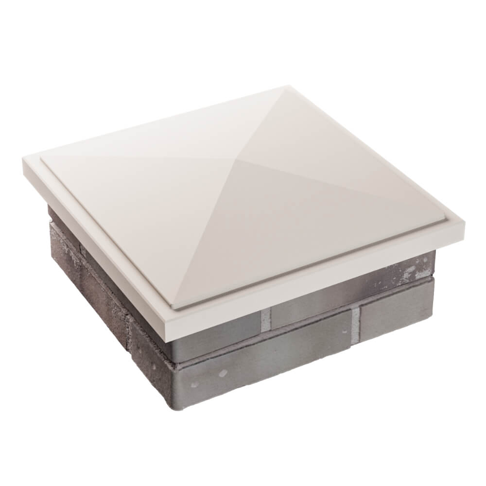 Колпак Zking БонаМоно Бежевый на столб 1.5х1.5 кирпича (385х385, 400х400мм) в Салавате фото