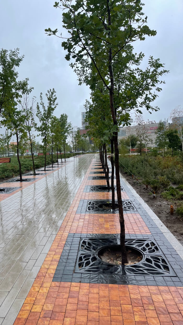 Приствольная решетка для дерева ZKING CRUST 1.2х1.2м Черная в Салавате фото