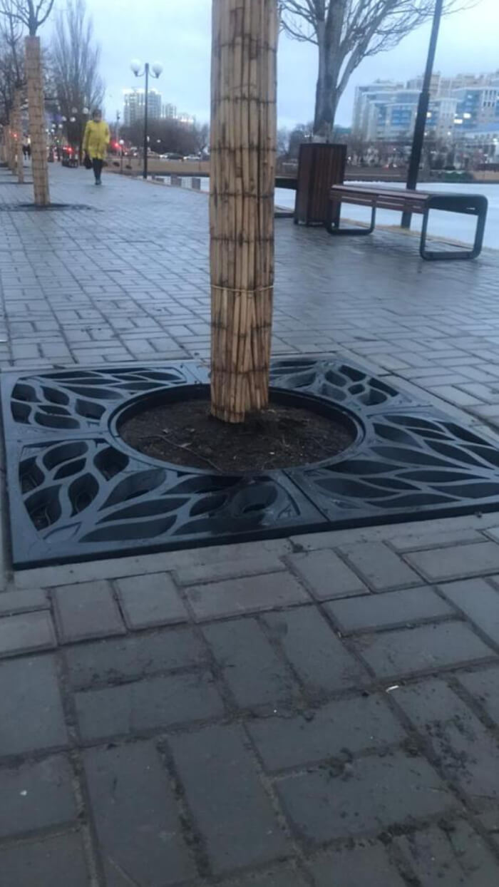 Приствольная решетка для дерева ZKING CRUST 1.2х1.2м Черная в Салавате фото