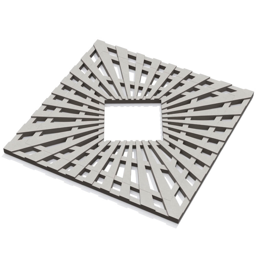 Приствольная решетка для дерева ZKING ATMOSPHERE 1.2х1.2м Бежевая в Салавате фото