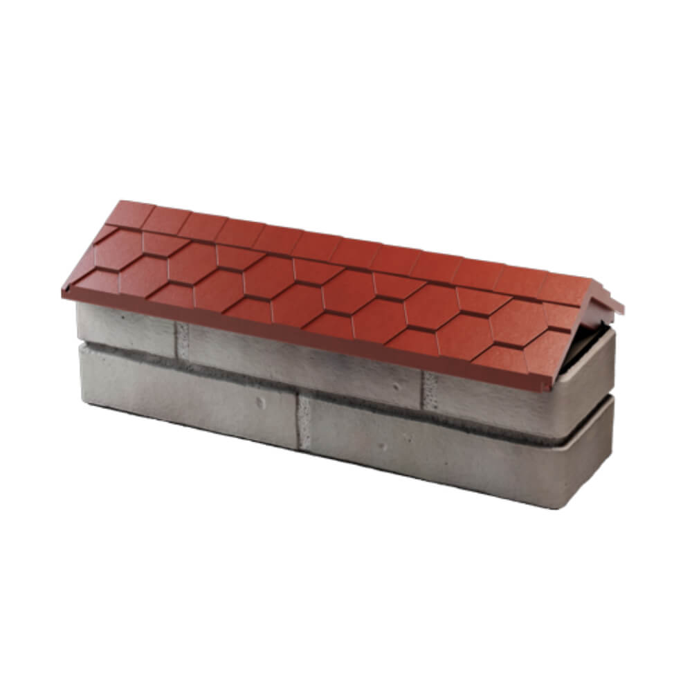 Парапет Zking Эверест Красный с посадкой на 0.5 кирпича (130мм) в Салавате фото