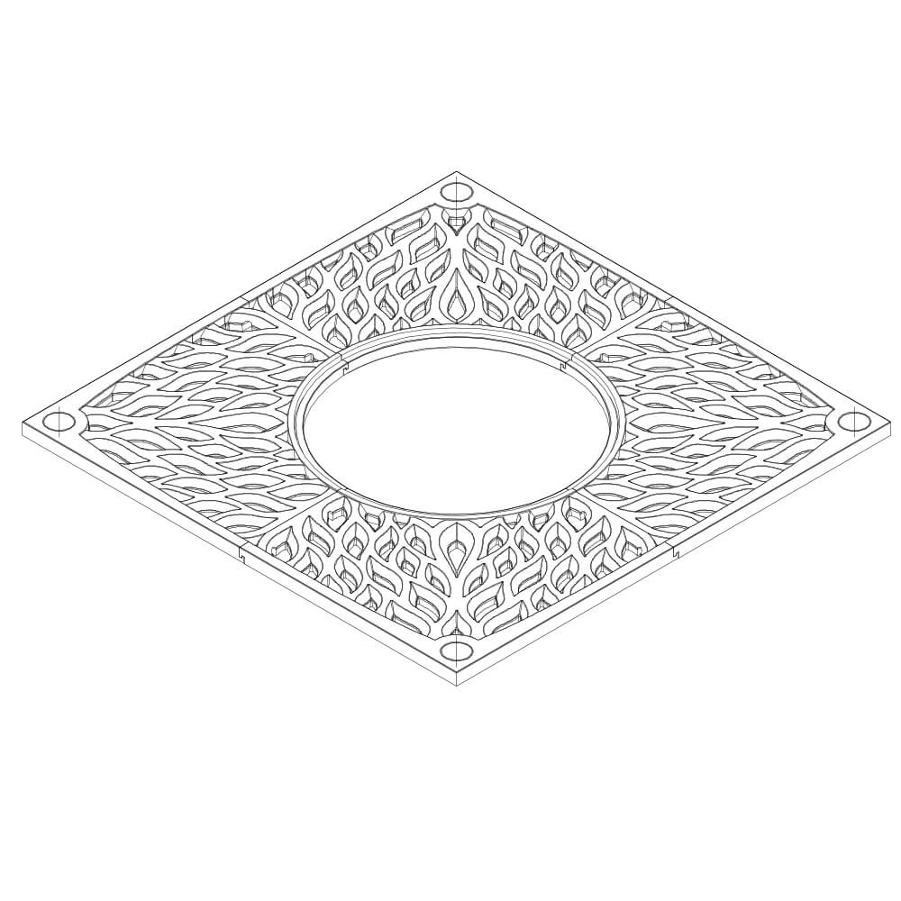 Приствольная решетка для дерева ZKING CRUST 2х2м Черная в Салавате фото