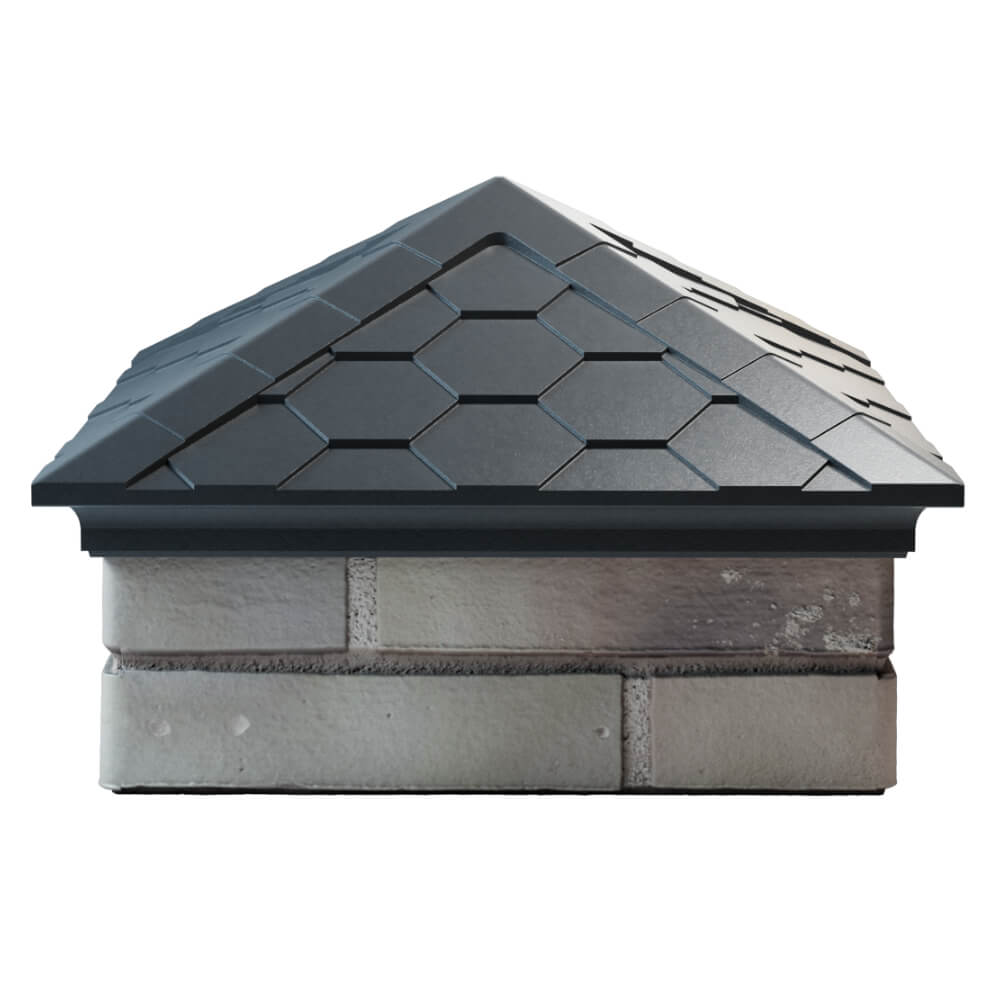 Колпак Zking Эверест Серый на столб 1.5х1.5 кирпича (390х390мм) Салават фото