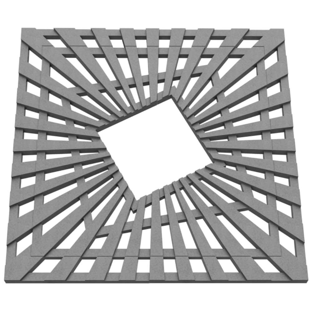 Приствольная решетка для дерева ZKING ATMOSPHERE 1.2х1.2м Серая в Салавате фото