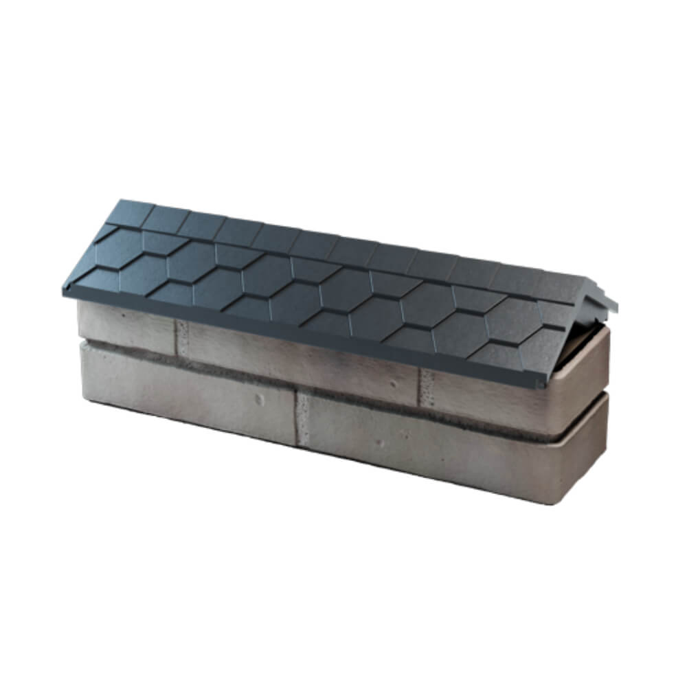 Парапет Zking Эверест Серый с посадкой на 0.5 кирпича (130мм) в Салавате фото