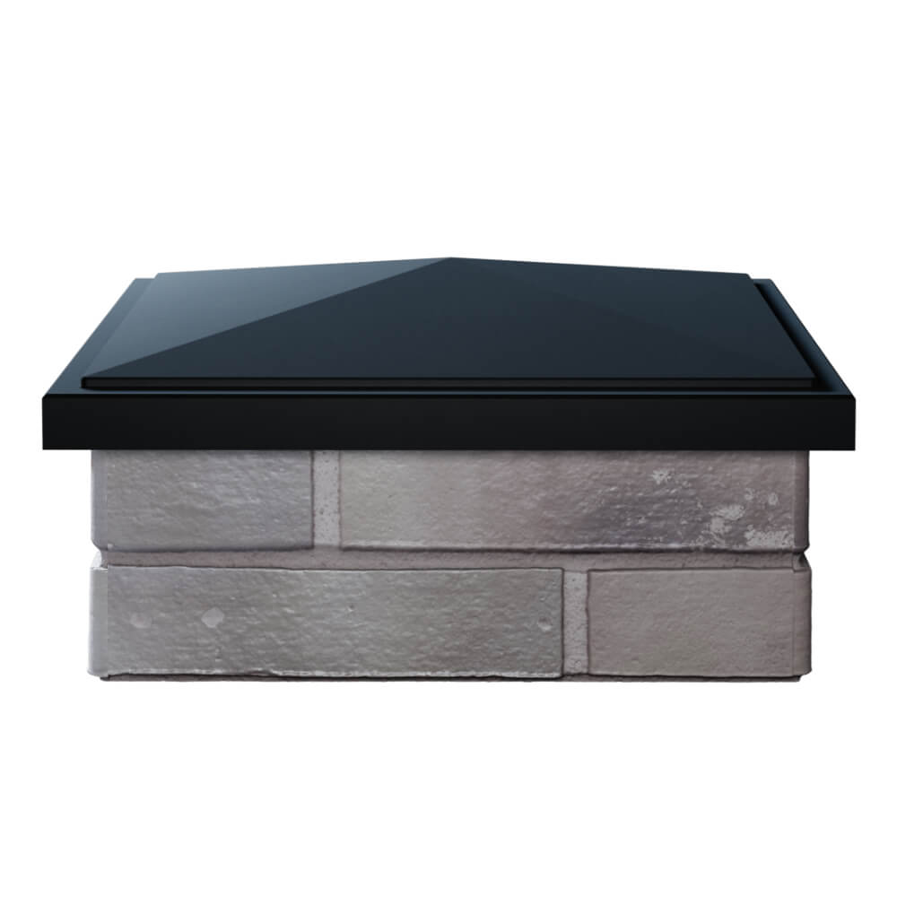 Колпак Zking БонаМоно Черный на столб 1.5х1.5 кирпича (385х385, 400х400мм) Салават фото