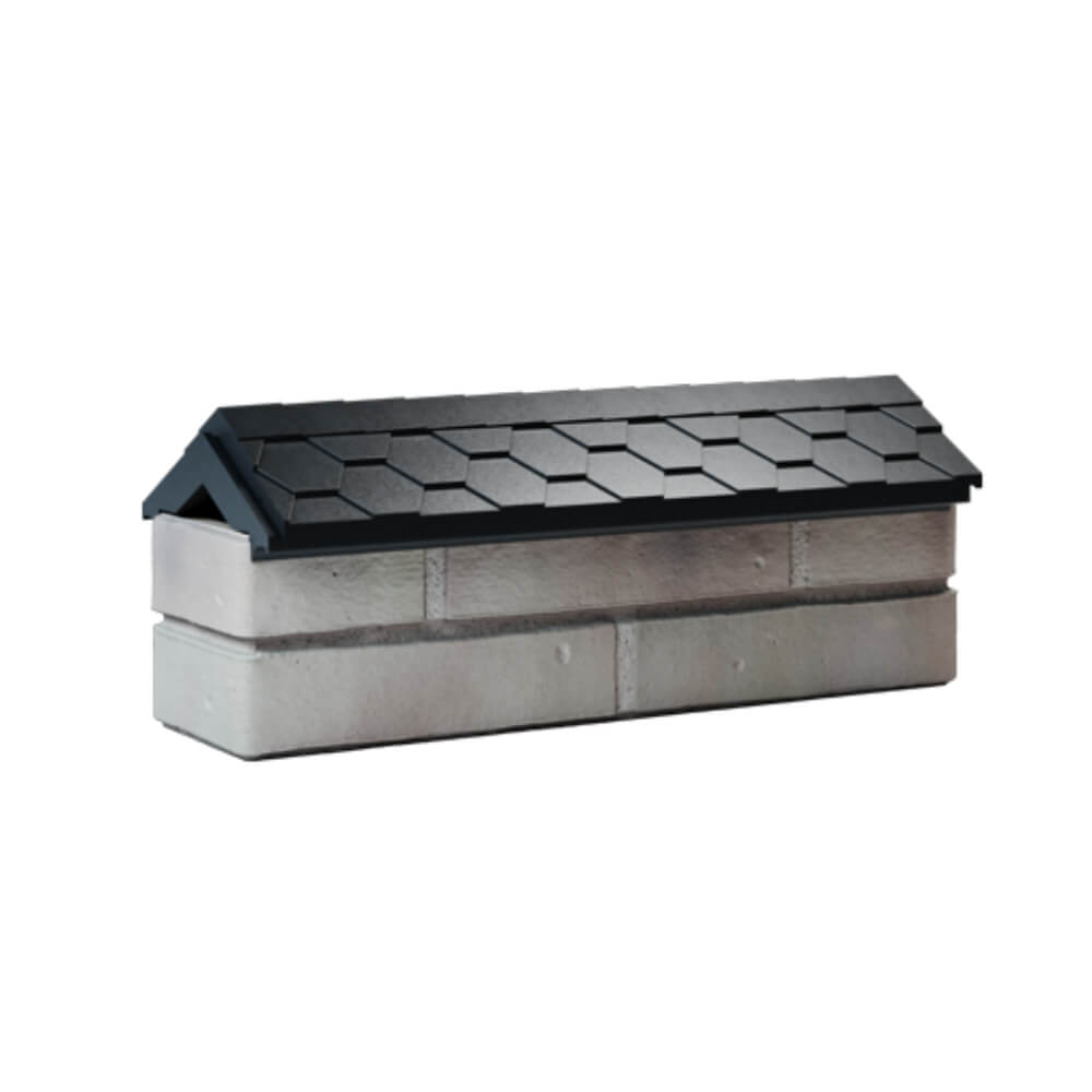 Парапет Zking Эверест Черный с посадкой на 0.5 кирпича (130мм) Салават фото