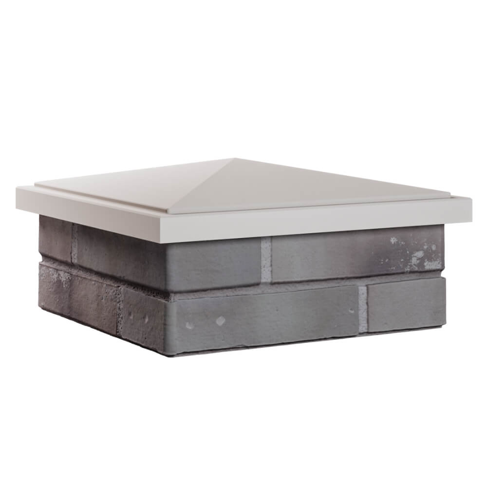 Колпак Zking БонаМоно Бежевый на столб 1.5х1.5 кирпича (385х385, 400х400мм) в Салавате фото