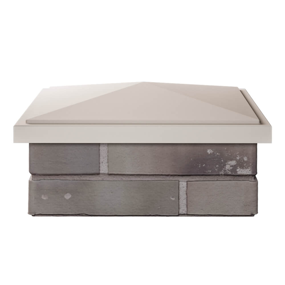 Колпак Zking БонаМоно Бежевый на столб 1.5х1.5 кирпича (385х385, 400х400мм) Салават фото