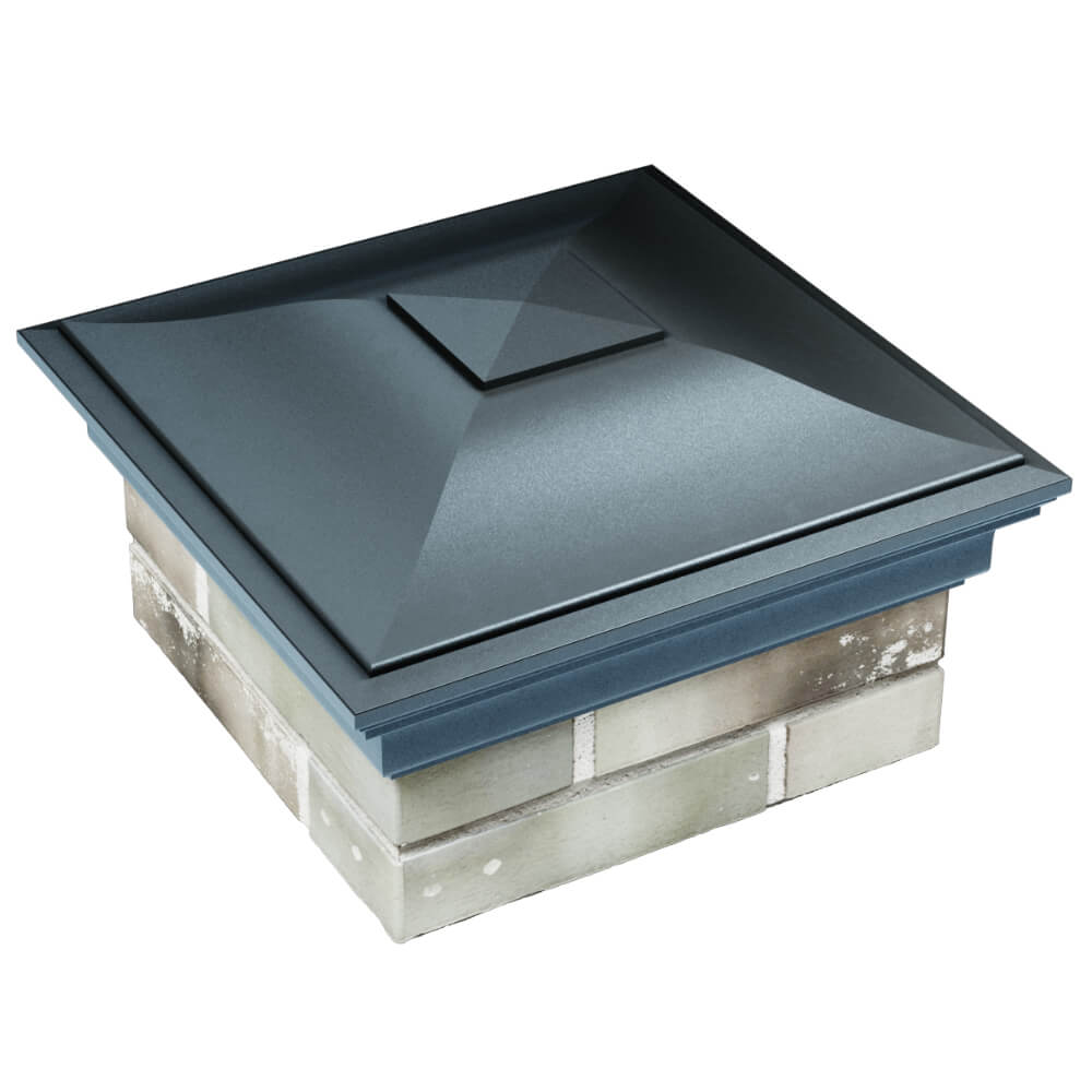 Колпак Zking Монблан Серый на столб 1.5х1.5 кирпича (385х385мм) в Салавате фото