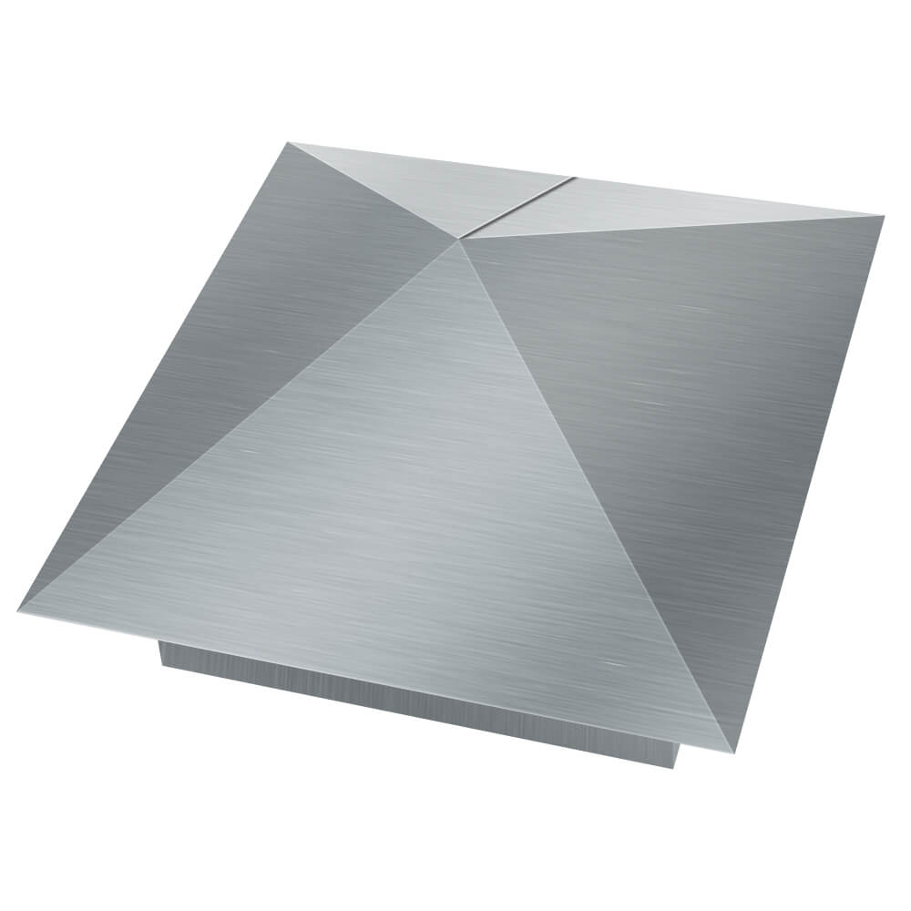 Колпак металлический 380х380мм оцинкованный заборный Салават фото