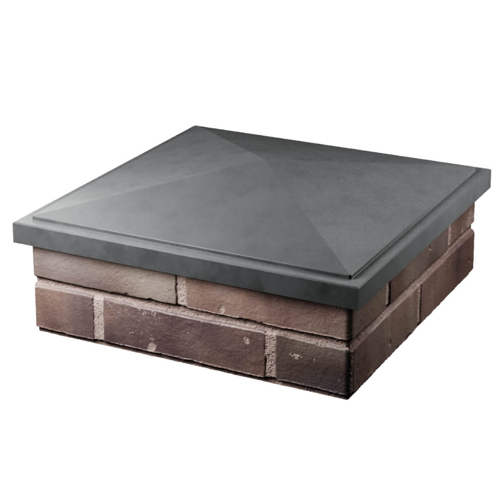 Колпак Zking БонаМоно Серый на столб 2х2 кирпича (515х515, 530х530мм) в Салавате фото