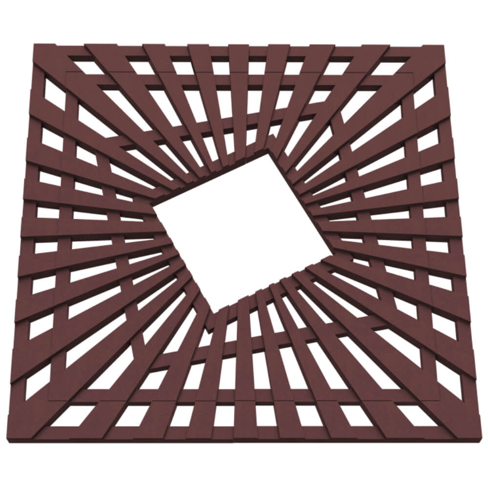 Приствольная решетка для дерева ZKING ATMOSPHERE 1.2х1.2м Коричневая в Салавате фото