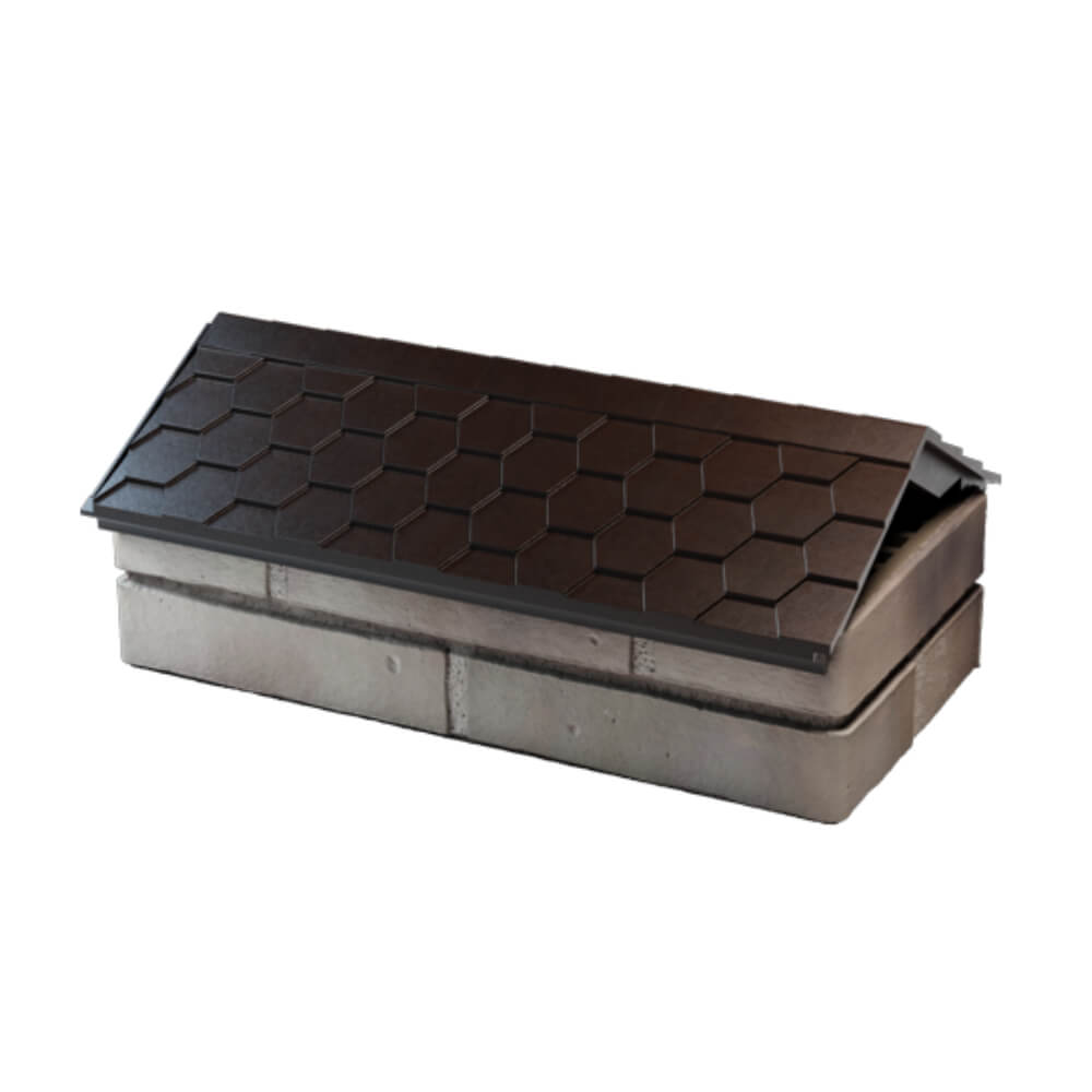 Парапет Zking Эверест Коричневый с посадкой на 1 кирпич (200/225/255мм) в Салавате фото