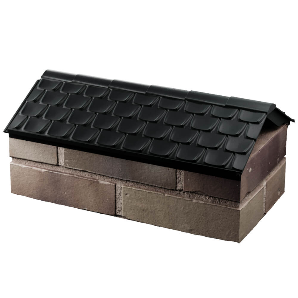 Парапет Zking Эльбрус Черный с посадкой на 1 кирпич (255мм) в Салавате фото