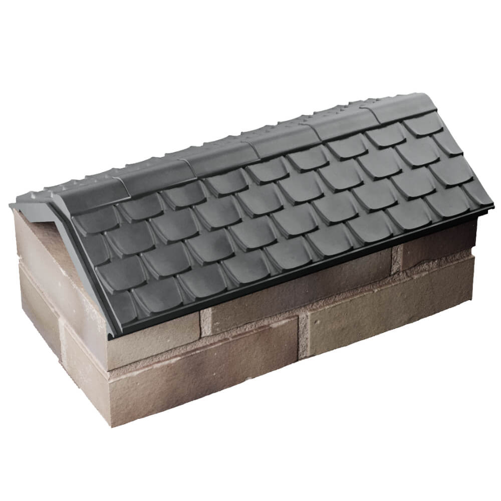 Парапет Zking Эльбрус Серый с посадкой на 1 кирпич (255мм) в Салавате фото