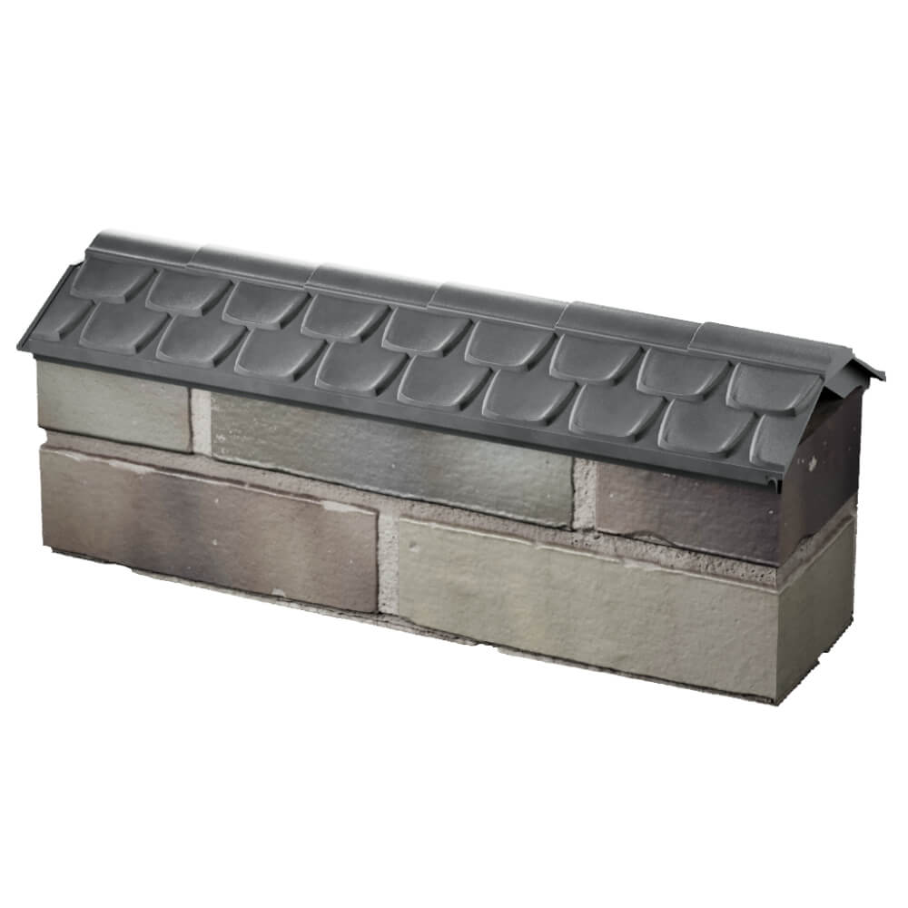 Парапет Zking Эльбрус Серый с посадкой на 0.5 кирпича (130мм) в Салавате фото