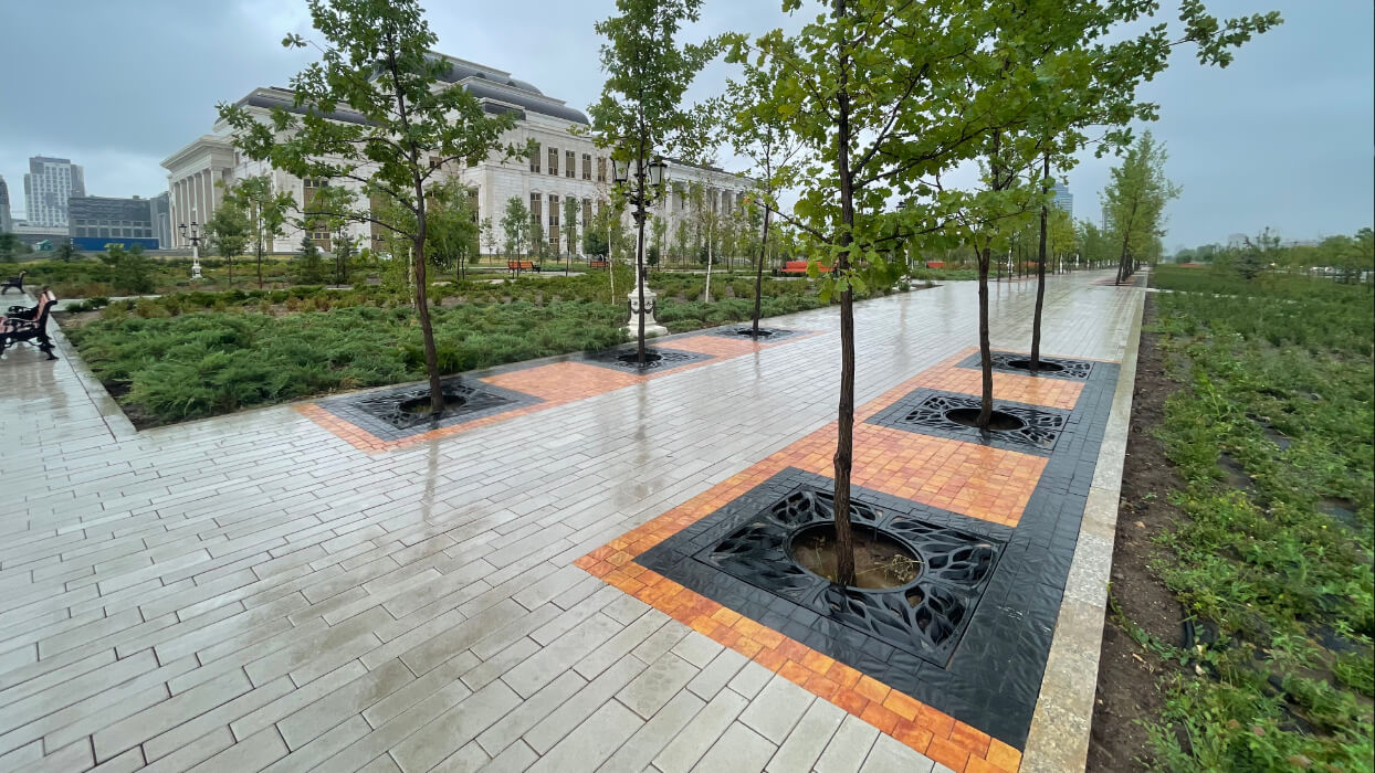 Приствольная решетка для дерева ZKING CRUST 1.2х1.2м Черная в Салавате фото