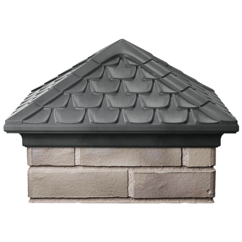 Колпак Zking Эльбрус Серый на столб 1.5х1.5 кирпича (385х385мм) Салават фото