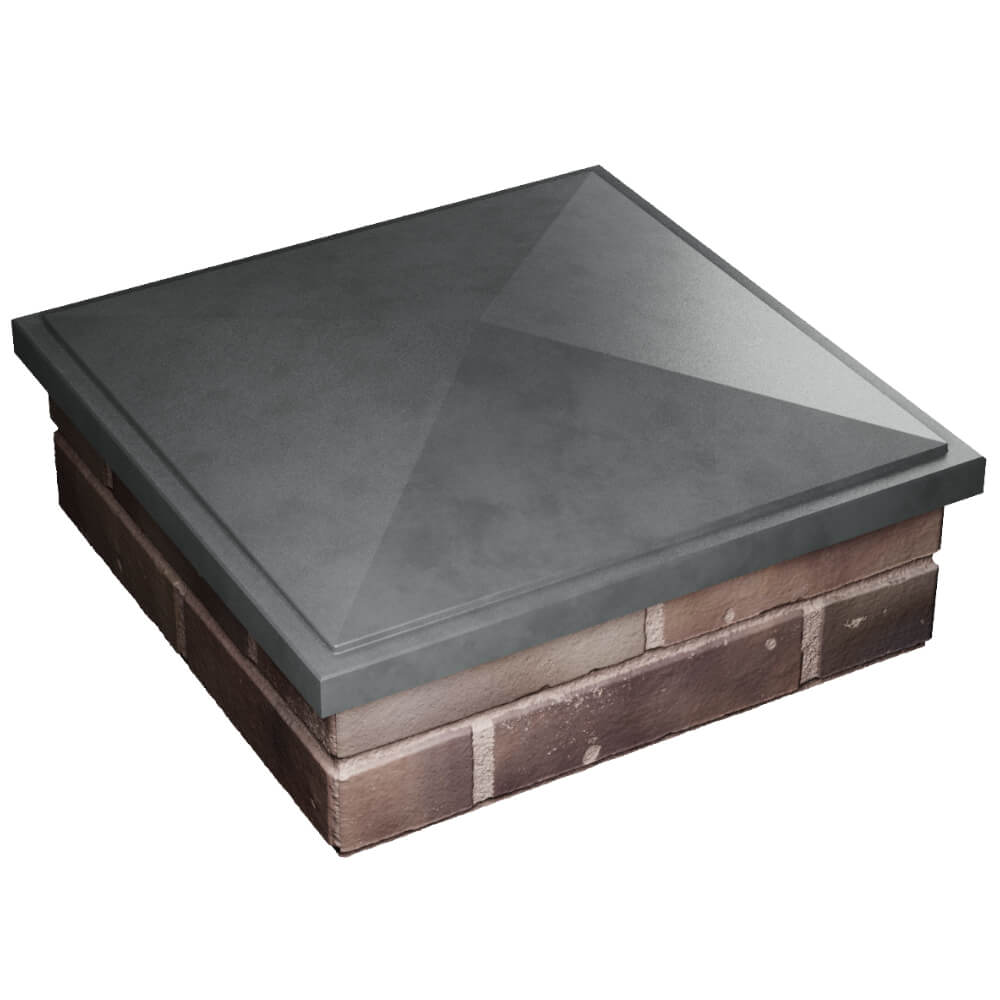 Колпак Zking БонаМоно Серый на столб 2х2 кирпича (515х515, 530х530мм) в Салавате фото