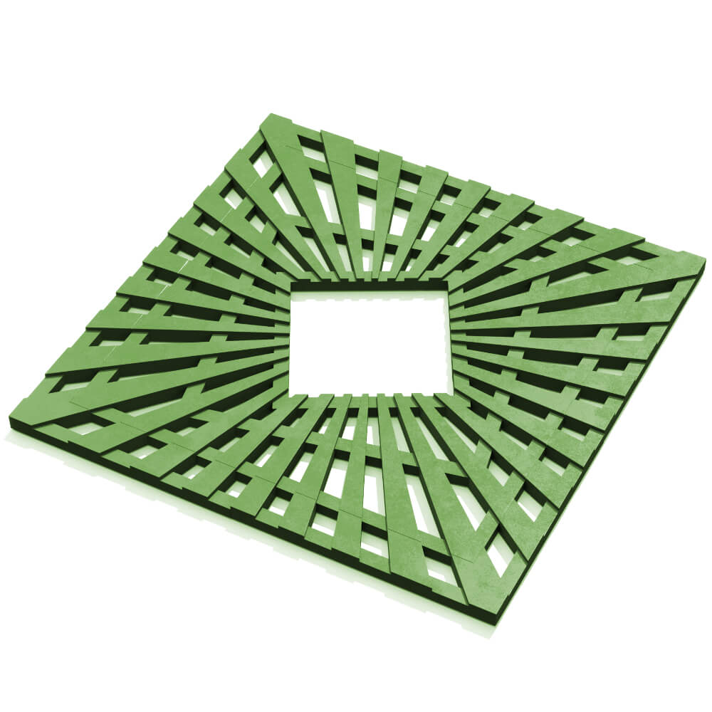 Приствольная решетка для дерева ZKING ATMOSPHERE 1.2х1.2м Зеленая в Салавате фото