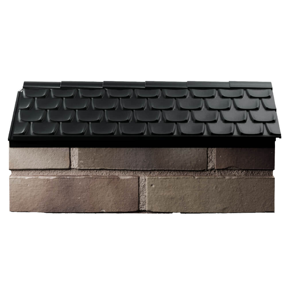 Парапет Zking Эльбрус Черный с посадкой на 1 кирпич (255мм) в Салавате фото