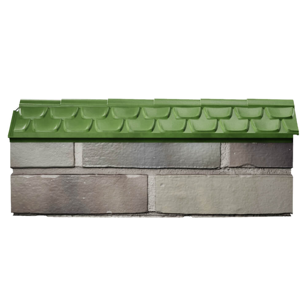 Парапет Zking Эльбрус Зеленый с посадкой на 0.5 кирпича (130мм) в Салавате фото