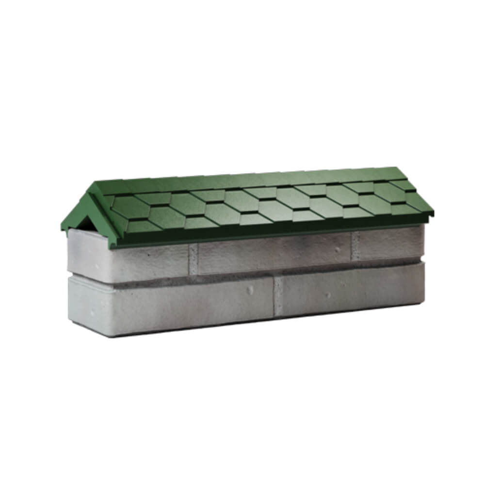 Парапет Zking Эверест Зеленый с посадкой на 0.5 кирпича (130мм) Салават фото