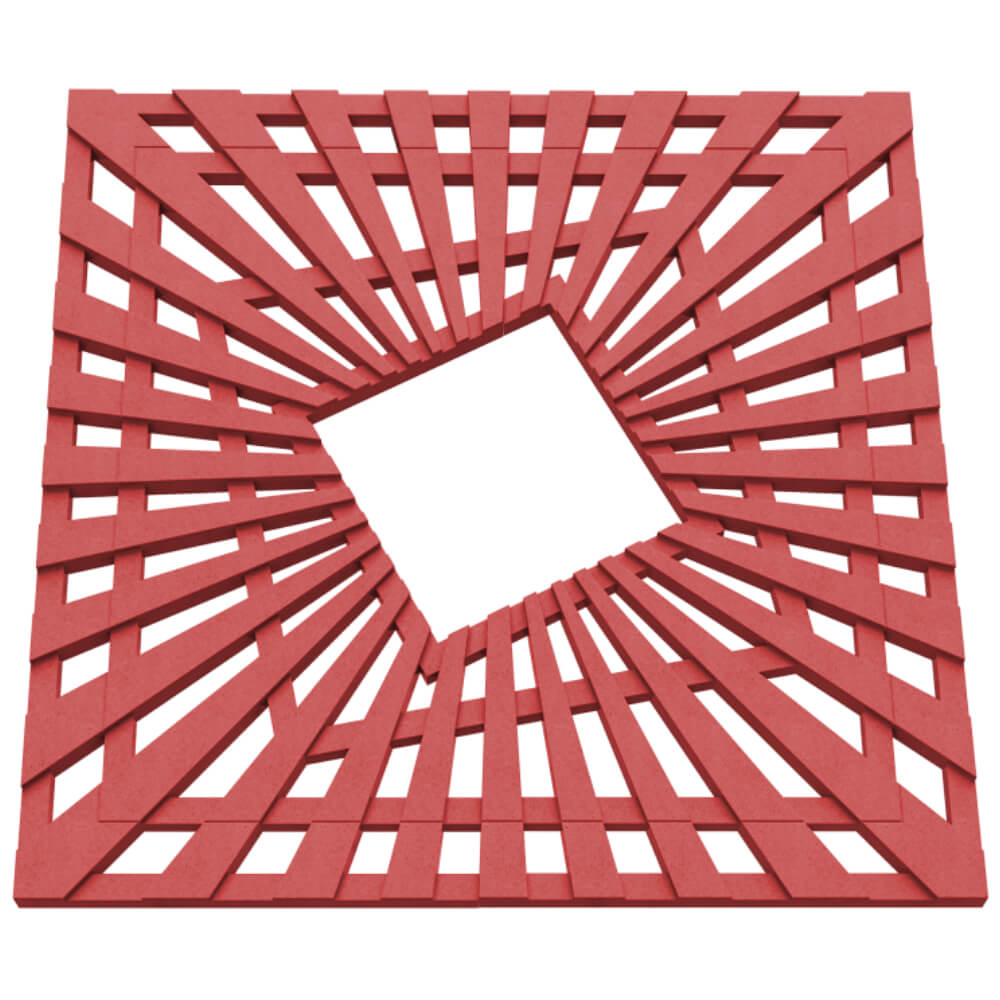 Приствольная решетка для дерева ZKING ATMOSPHERE 1.2х1.2м Красная в Салавате фото