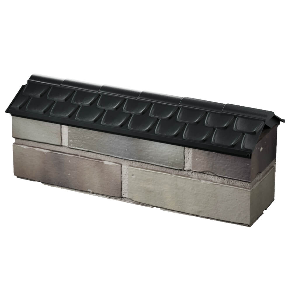 Парапет Zking Эльбрус Черный с посадкой на 0.5 кирпича (130мм) в Салавате фото