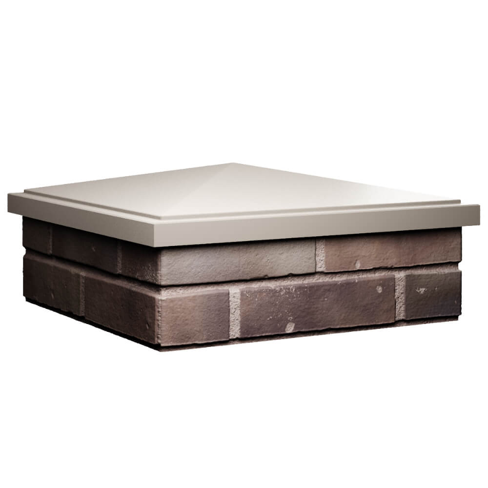 Колпак Zking БонаМоно Бежевый на столб 2х2 кирпича (515х515, 530х530мм) в Салавате фото