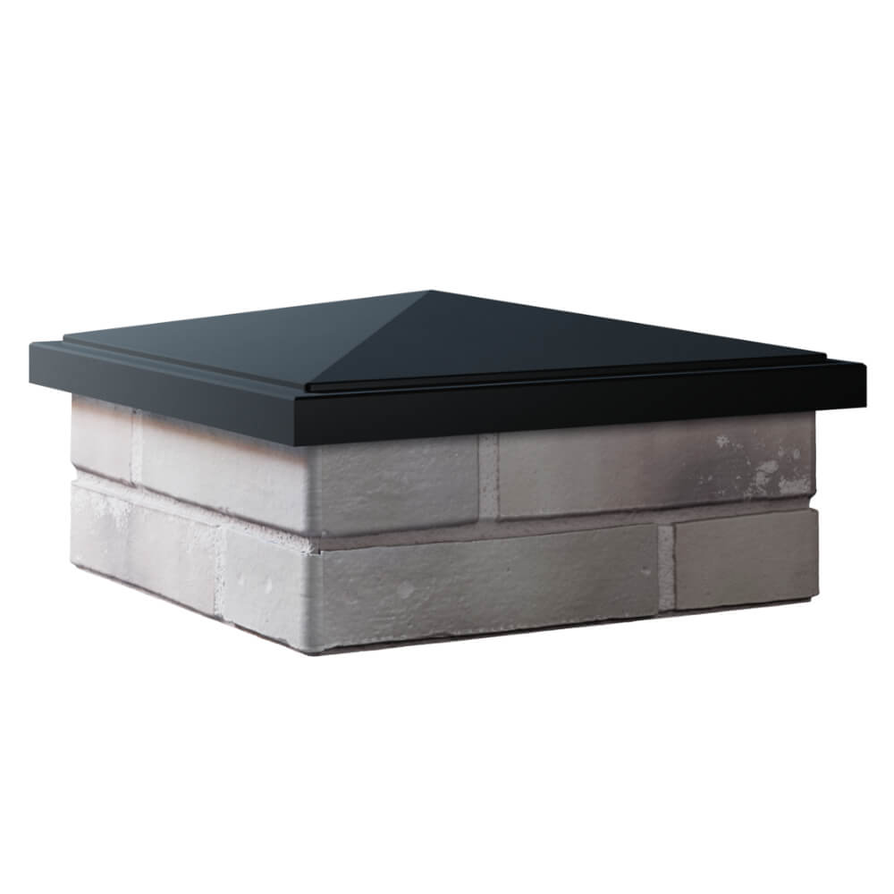 Колпак Zking БонаМоно Черный на столб 1.5х1.5 кирпича (385х385, 400х400мм) в Салавате фото