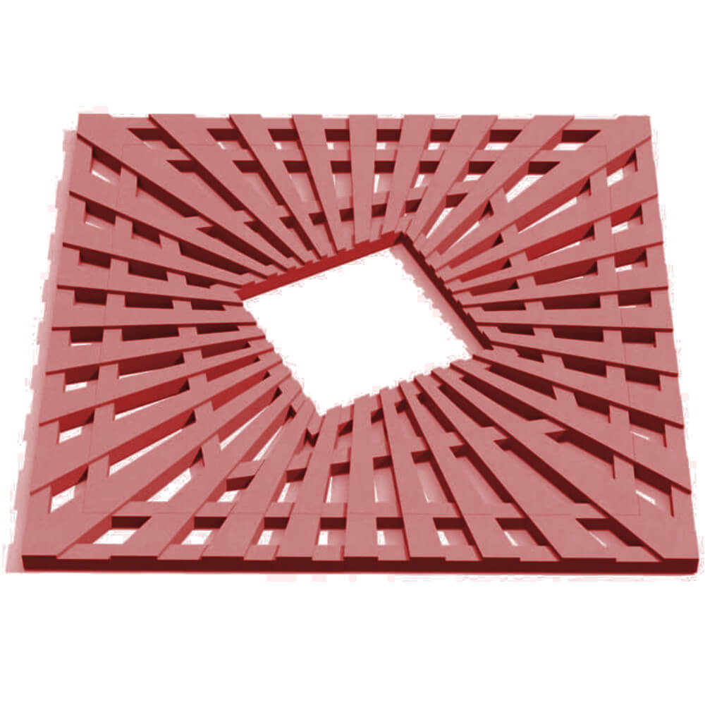 Приствольная решетка для дерева ZKING ATMOSPHERE 1.2х1.2м Красная Салават фото