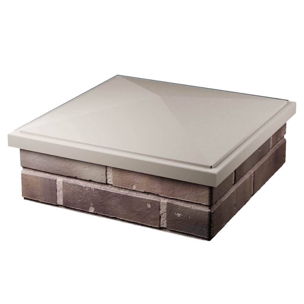 Колпак Zking БонаМоно Бежевый на столб 2х2 кирпича (515х515, 530х530мм) в Салавате фото