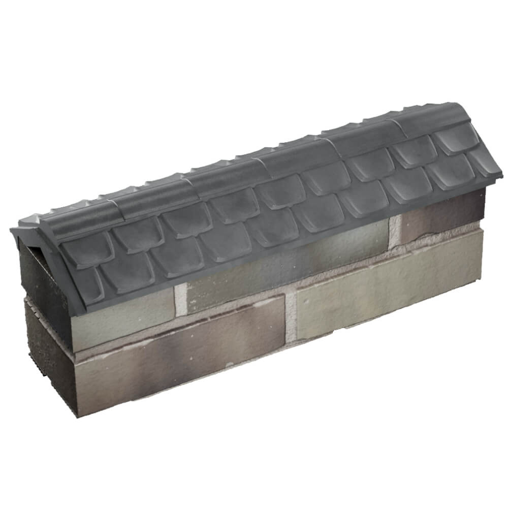 Парапет Zking Эльбрус Серый с посадкой на 0.5 кирпича (130мм) в Салавате фото