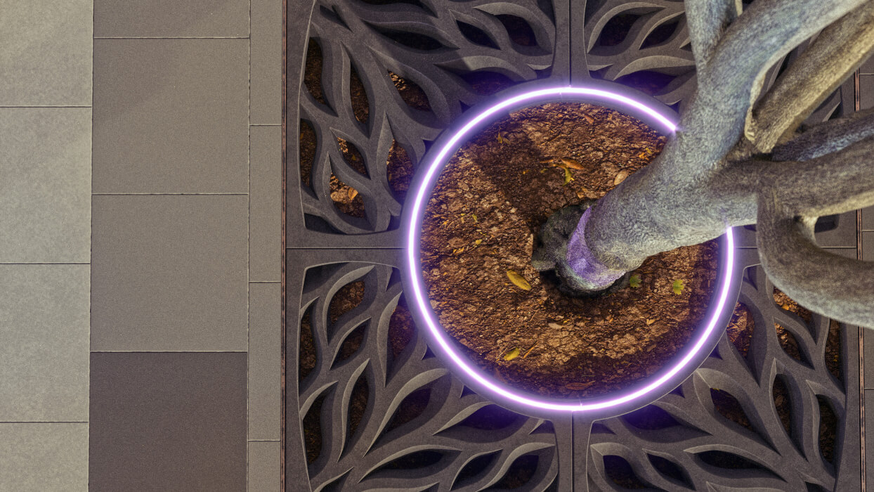 Приствольная решетка для дерева ZKING CRUST 1.2х1.2м Черная в Салавате фото