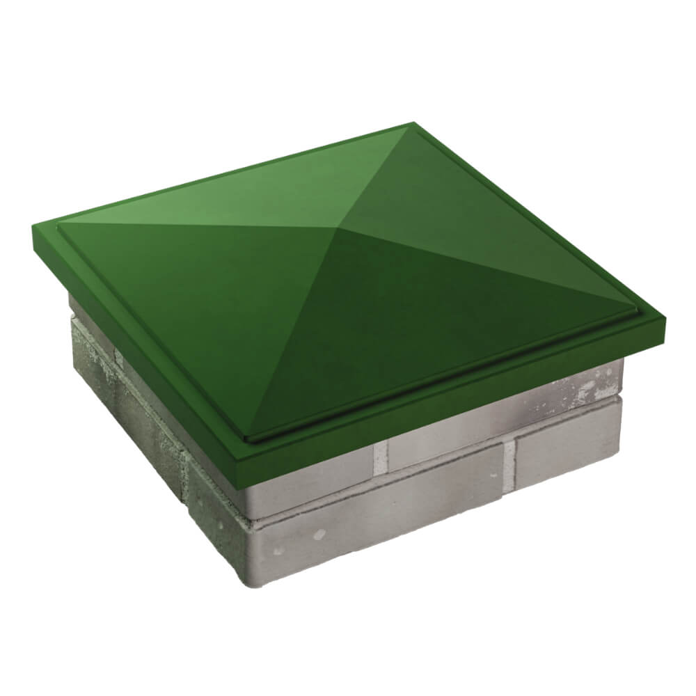 Колпак Zking БонаМоно Зеленый на столб 1.5х1.5 кирпича (385х385, 400х400мм) в Салавате фото