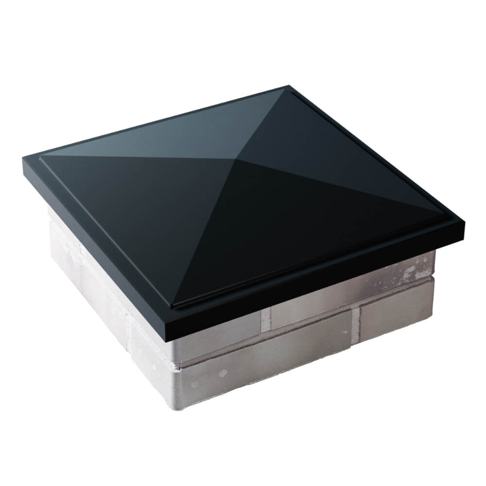 Колпак Zking БонаМоно Черный на столб 1.5х1.5 кирпича (385х385, 400х400мм) в Салавате фото