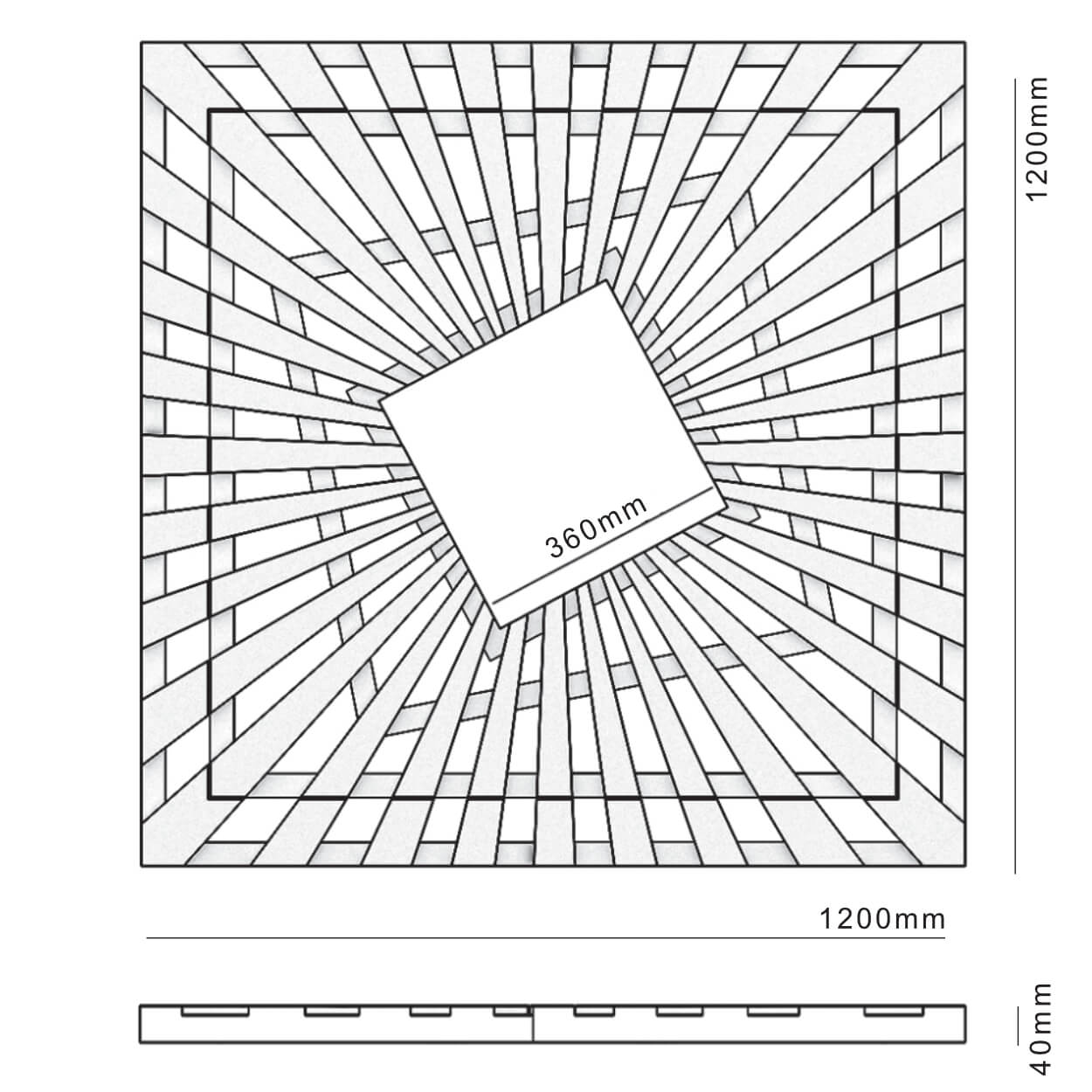 Приствольная решетка для дерева ZKING ATMOSPHERE 1.2х1.2м Черная в Салавате фото
