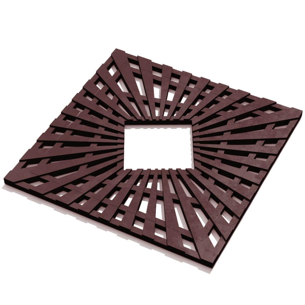 Приствольная решетка для дерева ZKING ATMOSPHERE 1.2х1.2м Коричневая в Салавате фото