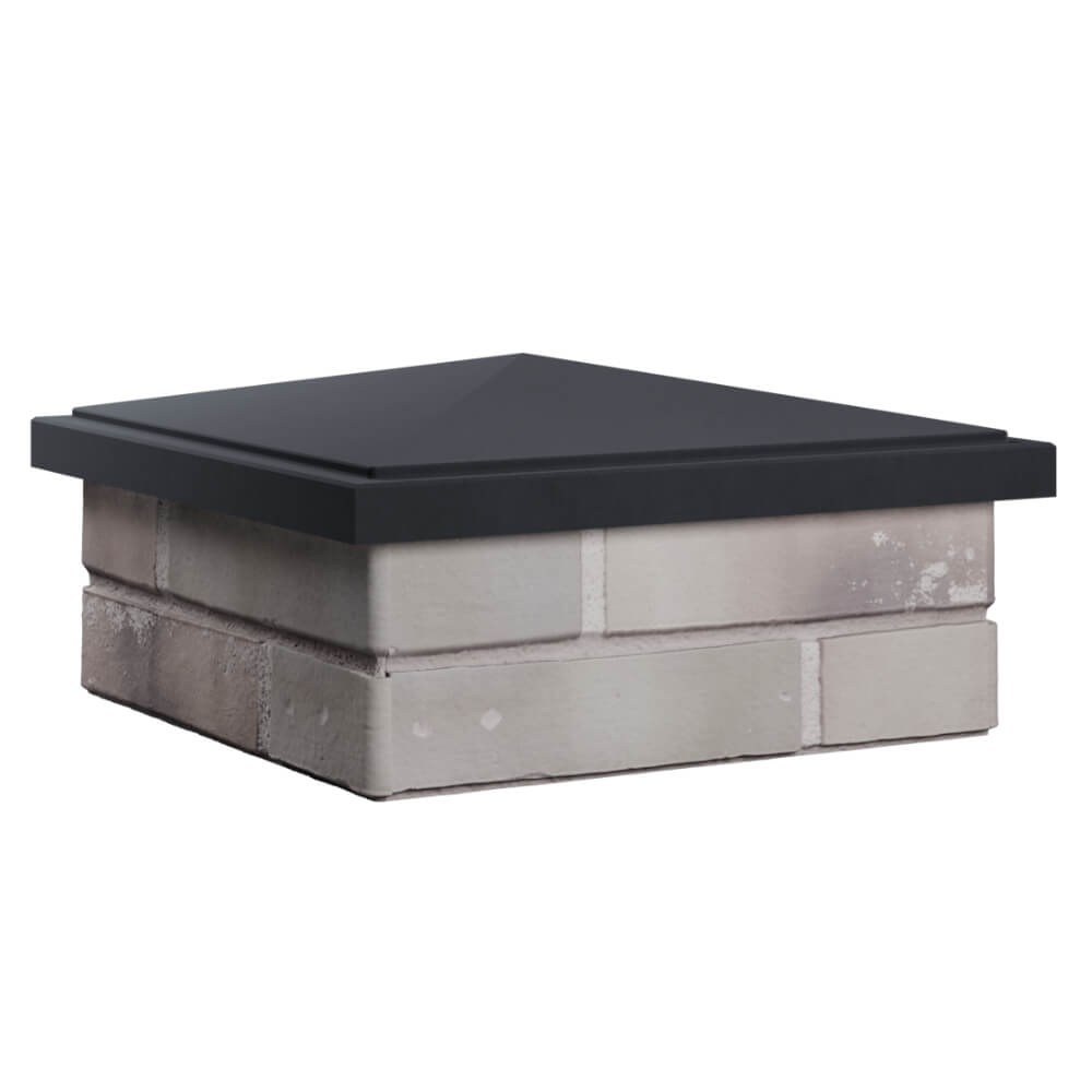 Колпак Zking БонаМоно Серый на столб 1.5х1.5 кирпича (385х385, 400х400мм) в Салавате фото