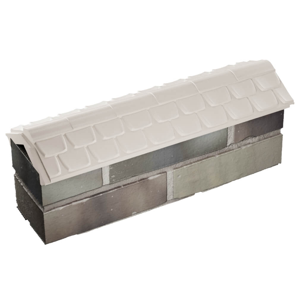 Парапет Zking Эльбрус Бежевый с посадкой на 0.5 кирпича (130мм) в Салавате фото