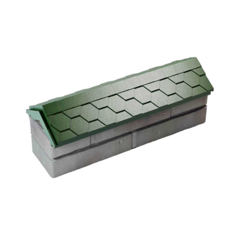 Парапет Zking Эверест Зеленый с посадкой на 0.5 кирпича (130мм) в Салавате фото