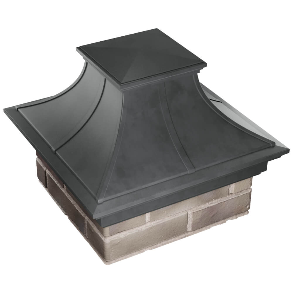 Колпак Zking Монблан Премиум Серый на столб 1.5х1.5 кирпича (385х385мм) в Салавате фото