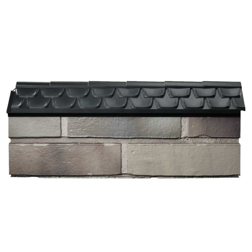 Парапет Zking Эльбрус Черный с посадкой на 0.5 кирпича (130мм) в Салавате фото