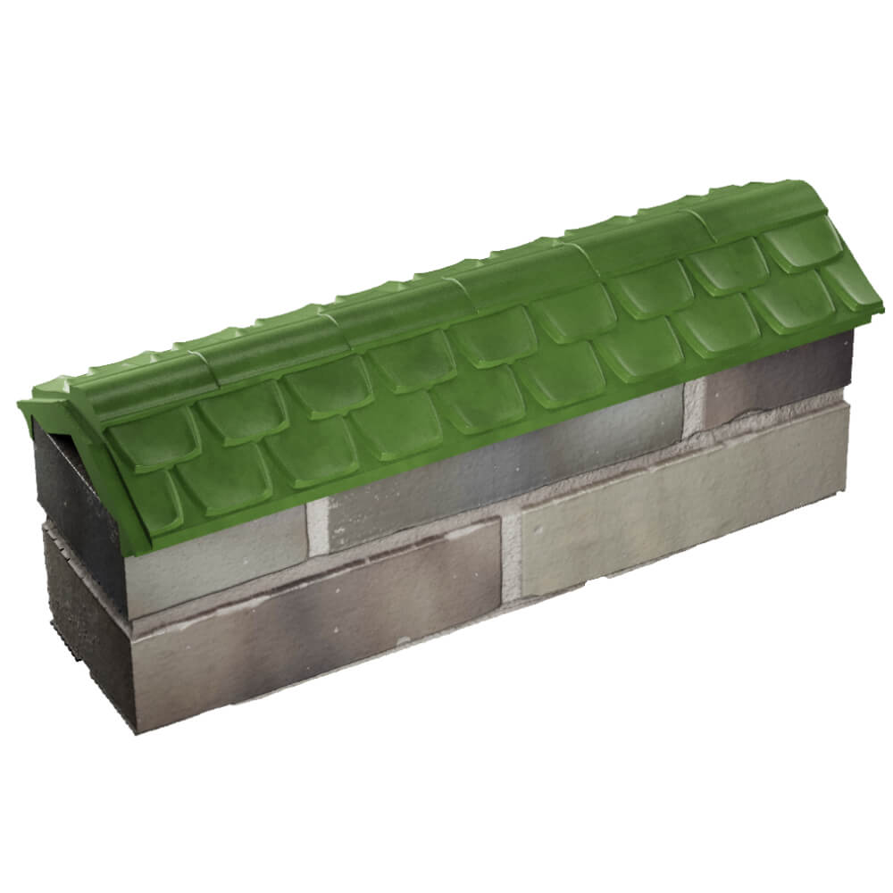 Парапет Zking Эльбрус Зеленый с посадкой на 0.5 кирпича (130мм) в Салавате фото